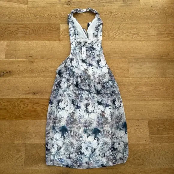 Nasty Gal X Nick Fierro Tattoo Ruffle Maxi Dress